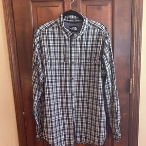 The North Face Black and White Checkered Shirt